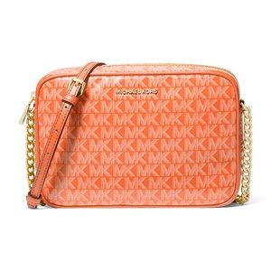 Michael Kors Large Jet Set Large Orange Crossbody NWT